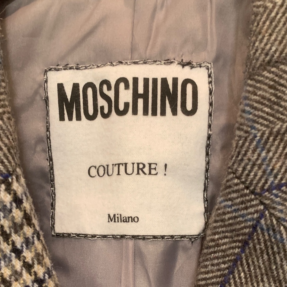 Moschino Couture Women's Brown and Checkered Blazer - Picture 5 of 17